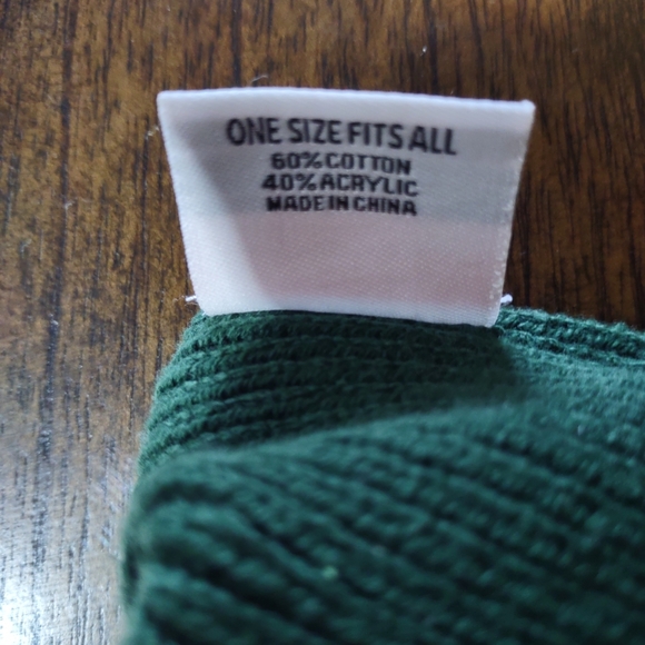 Pikes Peak Elevation 14,110 FT. Beanie Cap Hat Knit One Size Adults Dark Green - Picture 7 of 8